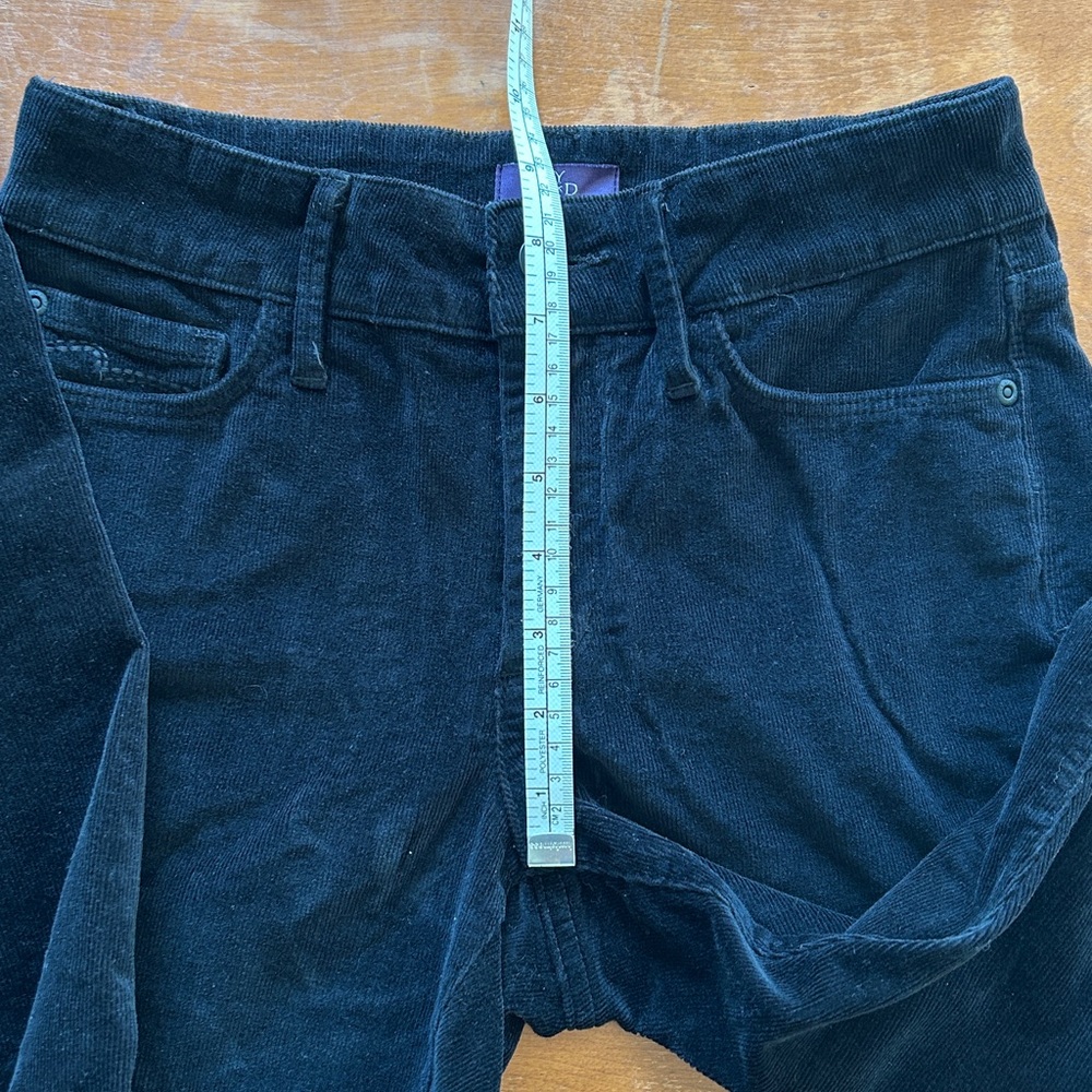 NYDJ Black Corduroy Legging Jeans 00P - Picture 12 of 14